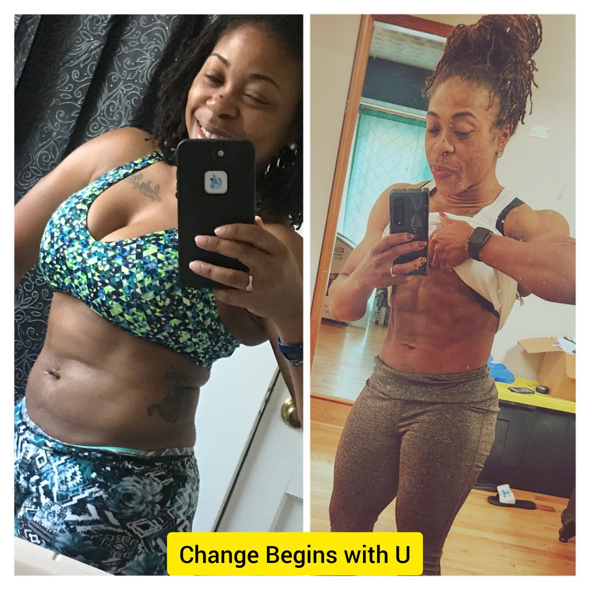 I am a product of hard work, consistency, discipline, and mindset shift. We all had to start somewhere. But where we end up is on us! #UncoveringTheNewU #TransformationThursday #Fitness #ChangeBeginsWithU #weightlossjourney #onlinefitnesscoach #Letswork #itspossible