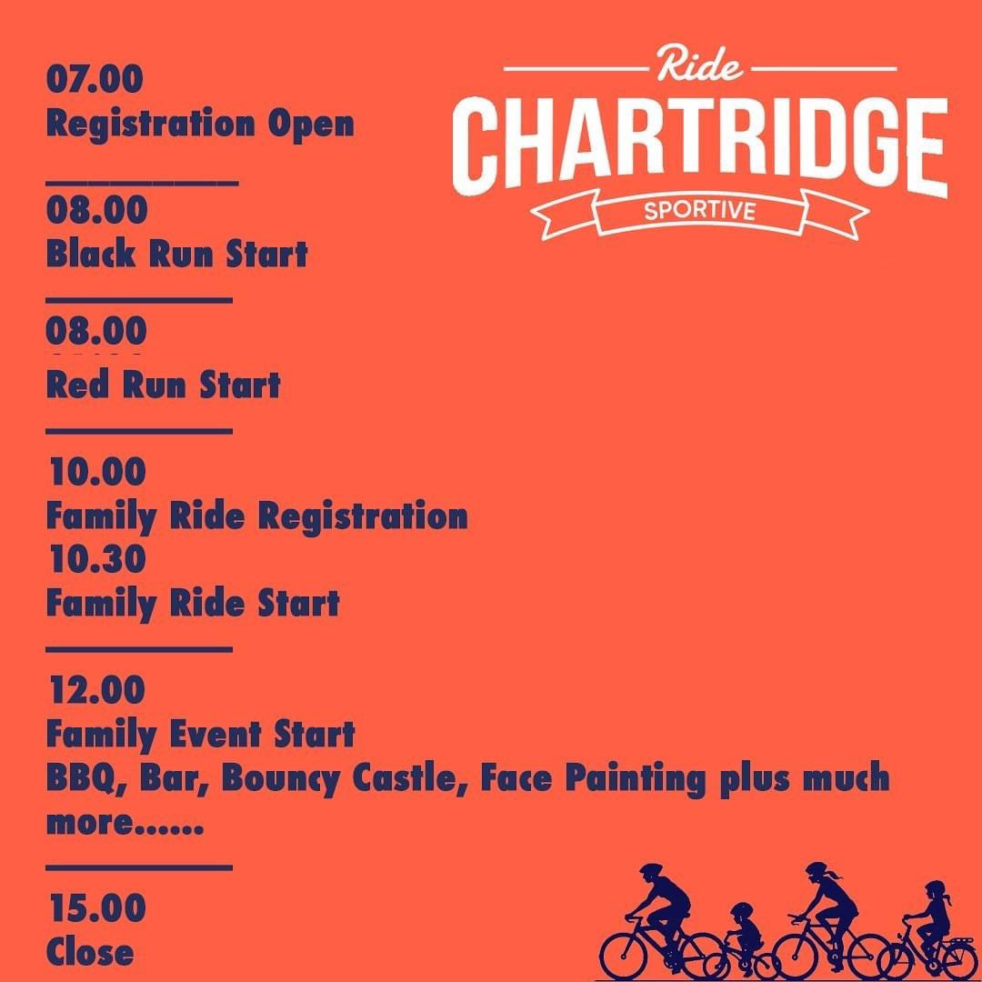 Updated timings for Ride Chartridge this Sunday. Red run now starts from 8am. We are looking forward to seeing you there and remember you can still pay on day if you haven’t already signed up!!