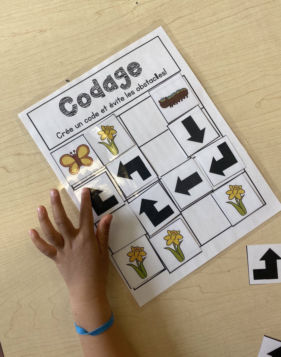 Unplugged coding! Such great problem solving opportunities during this math unit. #STEM