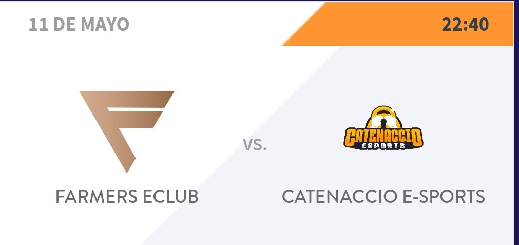 Hoy JUEGA  el Catenaccio E-Sports
🧡🤍
🏆1a división <a href="/VFOspain_pc/">VFOspain PC</a> 🏆
🗓️Hoy jueves 11 de mayo🗓️
JORNADA 19
🕚22:40🕚
Farmers E-Club - Catenaccio E-Sports

A volver a la victoria🔥

TODOS A UNA, VAMOS EQUIPO🧡🤍