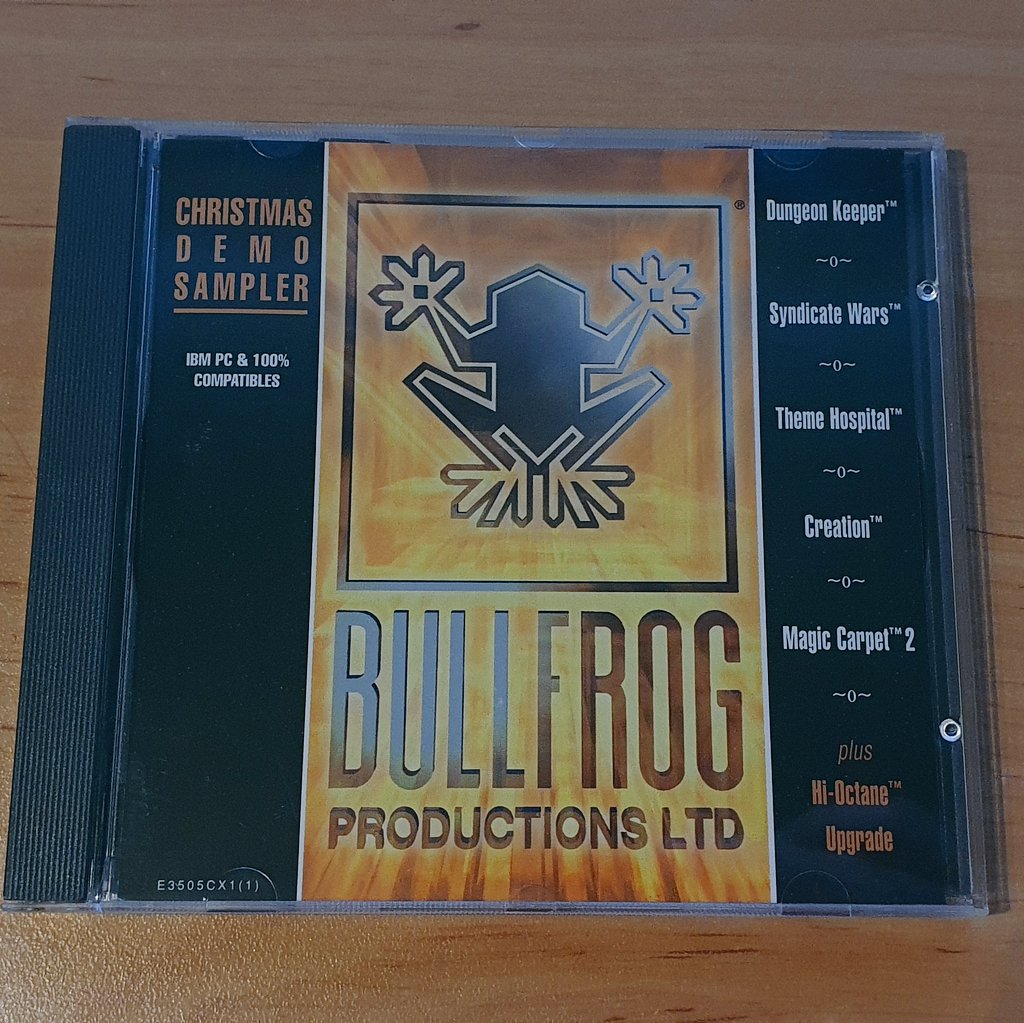 Dosgamert's tweet photo. I just love browsing between my CD's, finding rare Demo Samplers #bullfrog

#retrogaming #themehospital #syndicatewars #hioctane #magiccarpet #dungeonkeeper https://t.co/VGGII4mS3s