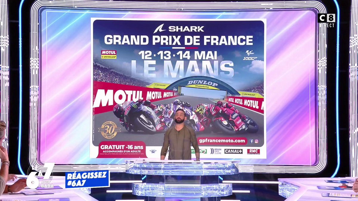 TBT9_W9's tweet photo. Ne manquez pas sur @canalplus et @C8TV le GP de France ce week-end 🏍️ @CanalplusMotoGP #6A7 #TPMP https://t.co/NTk7QKu4ss
