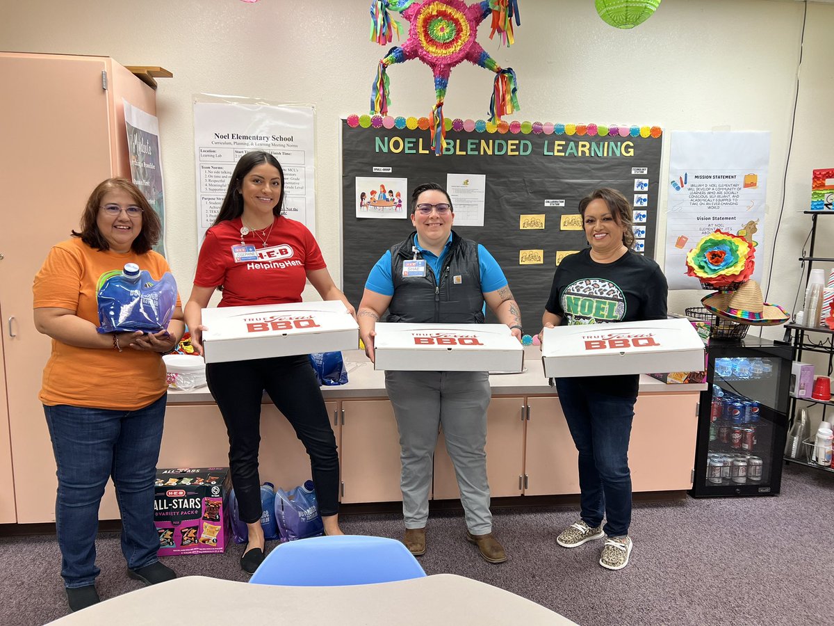 JennieChavez15's tweet photo. Thank you H‑E‑B for providing our staff lunch today!  What a wonderful treat. @EctorCountyISD @NoelLonghorns @HEB https://t.co/NW3IsqwfuM