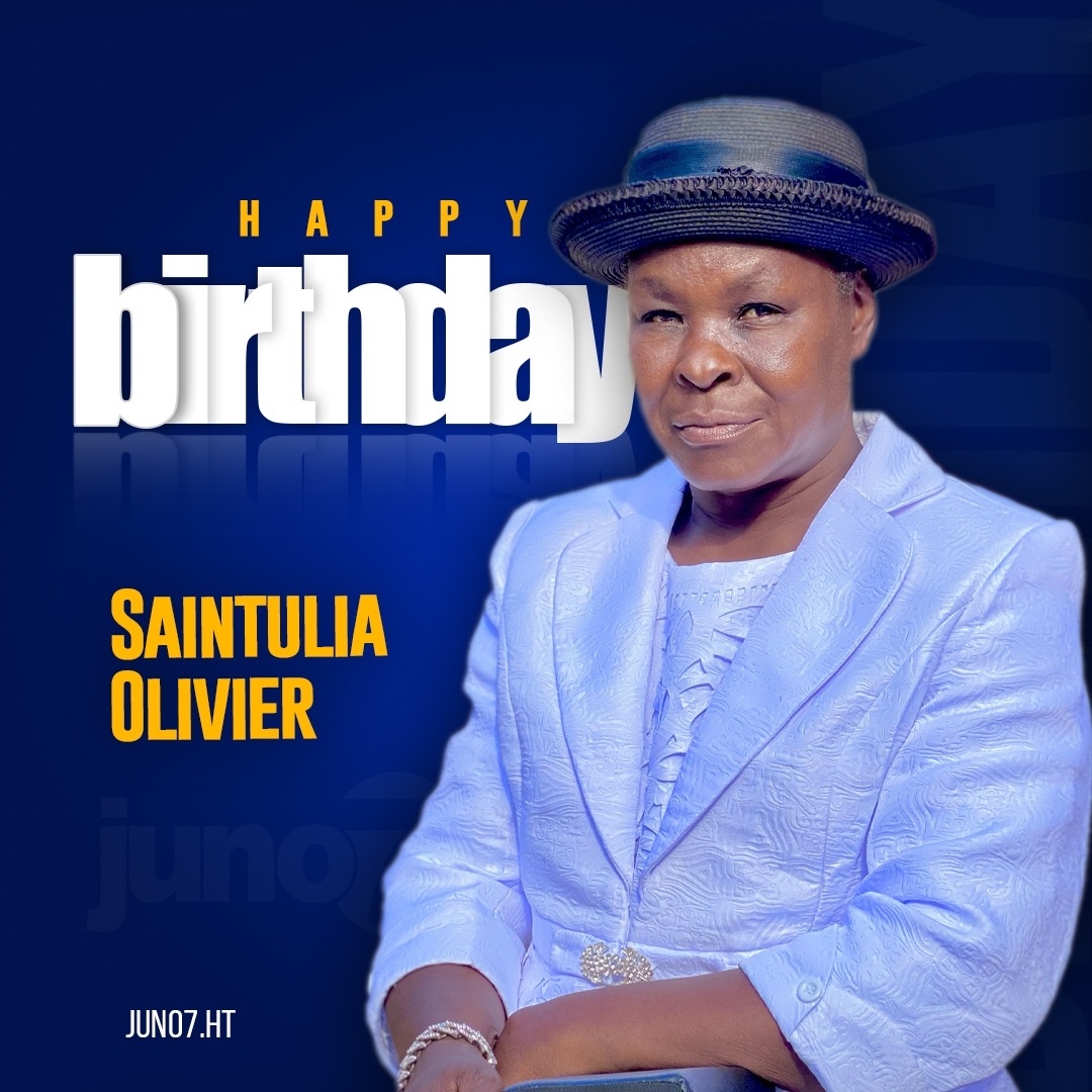 Happy birthday to Saintulia Olivier .- #Juno7 #J7Mai2023