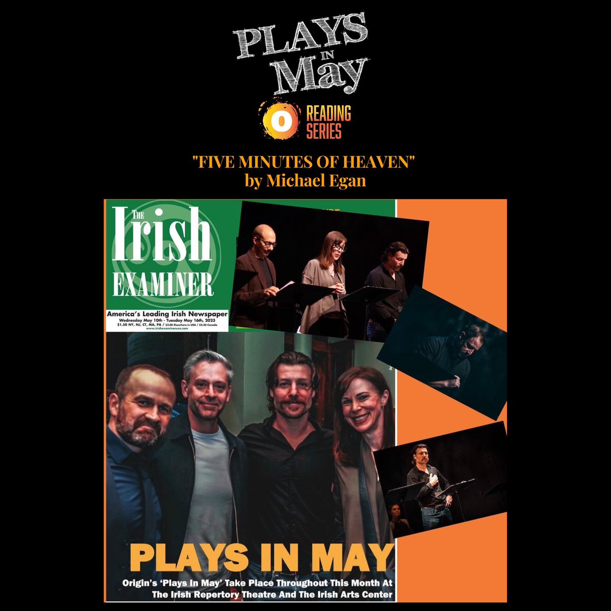 🗞️ Origin’s #PlaysInMay featured in the @irishexaminerus !

Michael Egan’s “Five Minutes Of Heaven” opened our Reading Series, which continues on May 16!

#irishexaminer #origintheatre #irishplays #newplays #origintheatrecompany