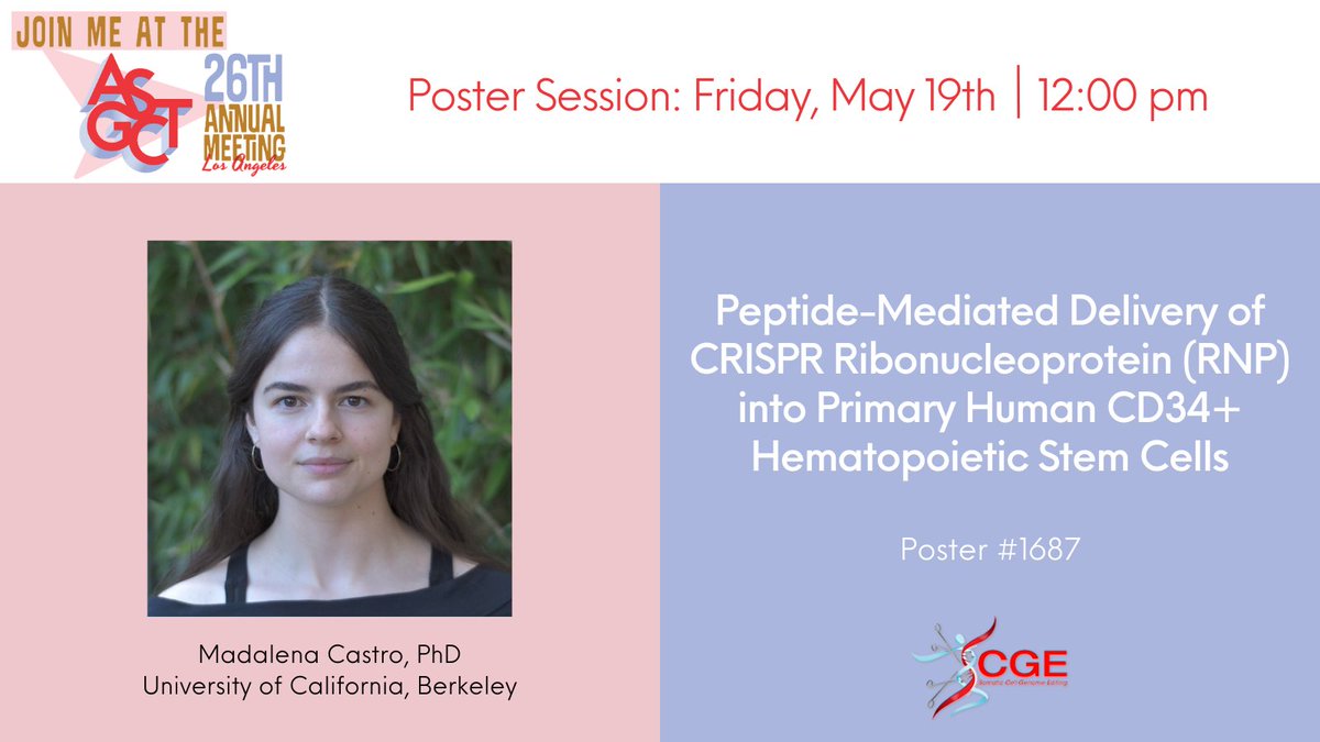 Somatic Cell Genome Editing (SCGE) Outreach tweet media