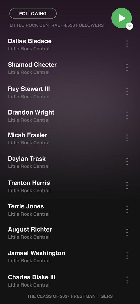 Add to queue, the Class of 2027 Freshman Tigers 😤🎧🐯