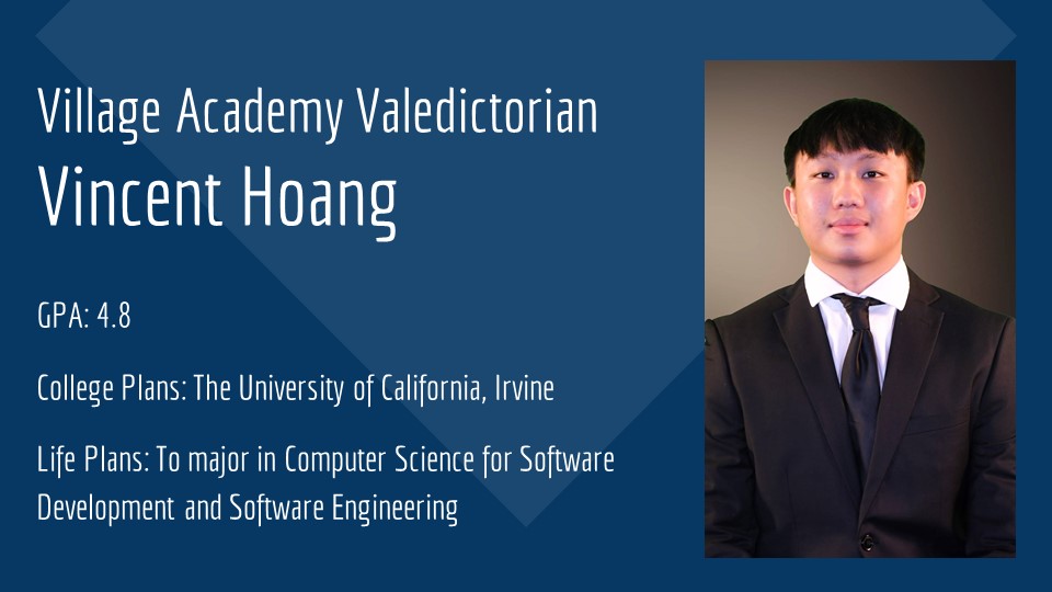 PomonaUnified's tweet photo. WE are #PROUD to celebrate the achievements of #VAHS Valedictorian Vincent Hoang and Salutatorian John Phan! #proud2bePUSD https://t.co/xEV2idJXLc