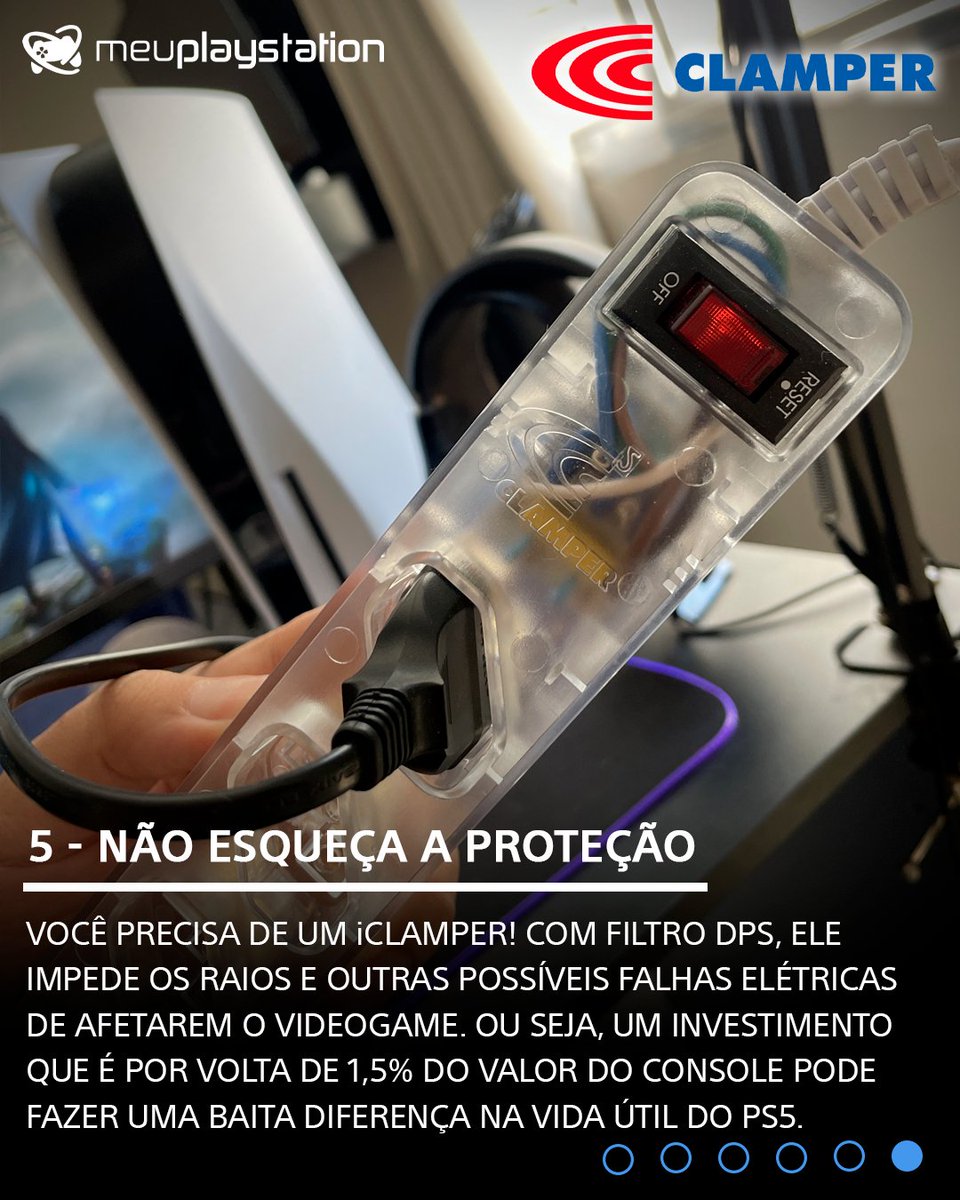 meuplaystation's tweet photo. Cuide bem do seu console e proteja com os produtos da linha iCLAMPER.
Garanta o seu AQUI >>> https://t.co/Yx9lw6pT8J
#publi #iCLAMPER #CLAMPER https://t.co/rRMQw1QdyC