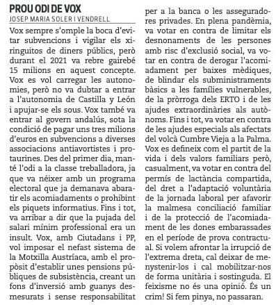 📢El feixisme no es cura ni llegint, ni viatjant.. això és menystenir la realitat! Estan organitzats i tenen molts recursos. 
📣Només ens queda organitzar-nos en espais com @UnitatvsRacisme i picar pedra a cada espai on puguin créixer, amb la determinació de qui combat un crim.