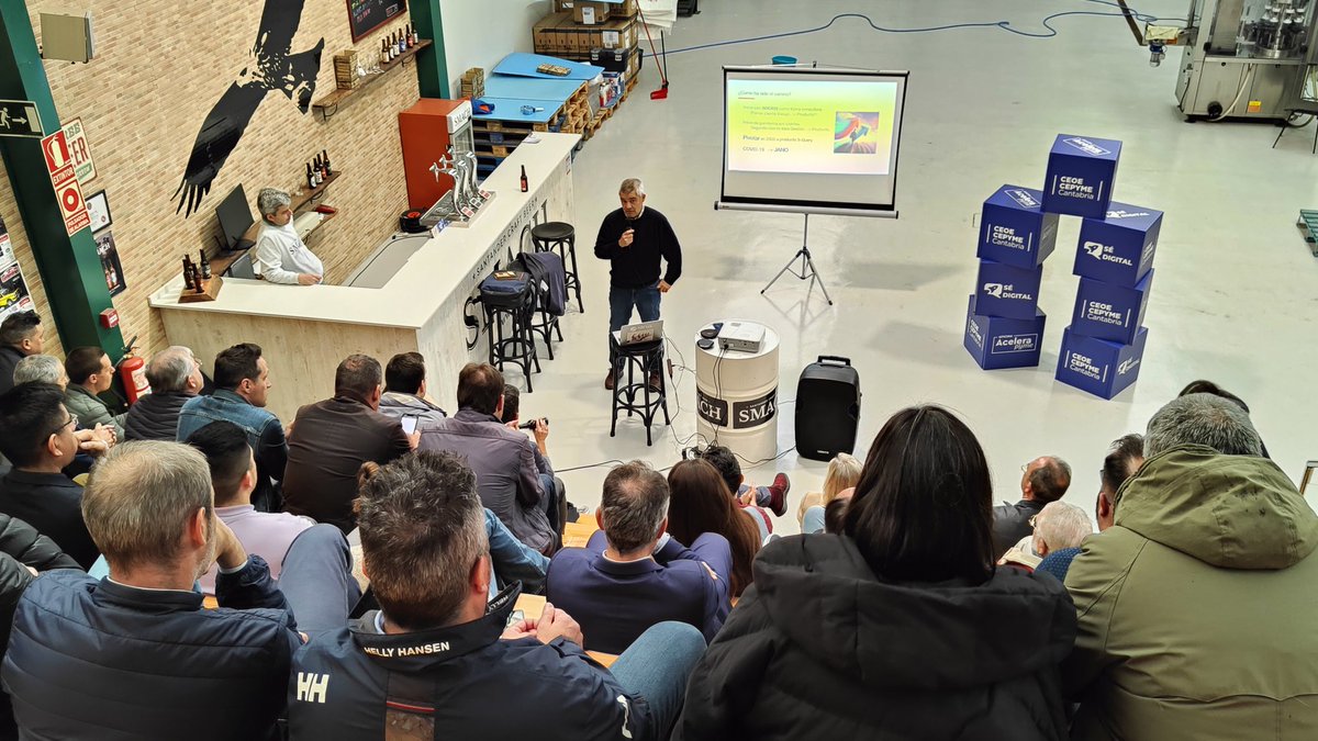 Ceoecant's tweet photo. 🍻 Arranca la #cañadigital de mayo, con Carlos Recio, director general de #IDRUS.
🗣️ "Jano nos cambió la vida. A partir de ahí supuso un cambio radical para Idrus".
🔝 La empresa ha sido seleccionada como una de las 15 startups más disruptivas de #España. https://t.co/zhXr4vudTz