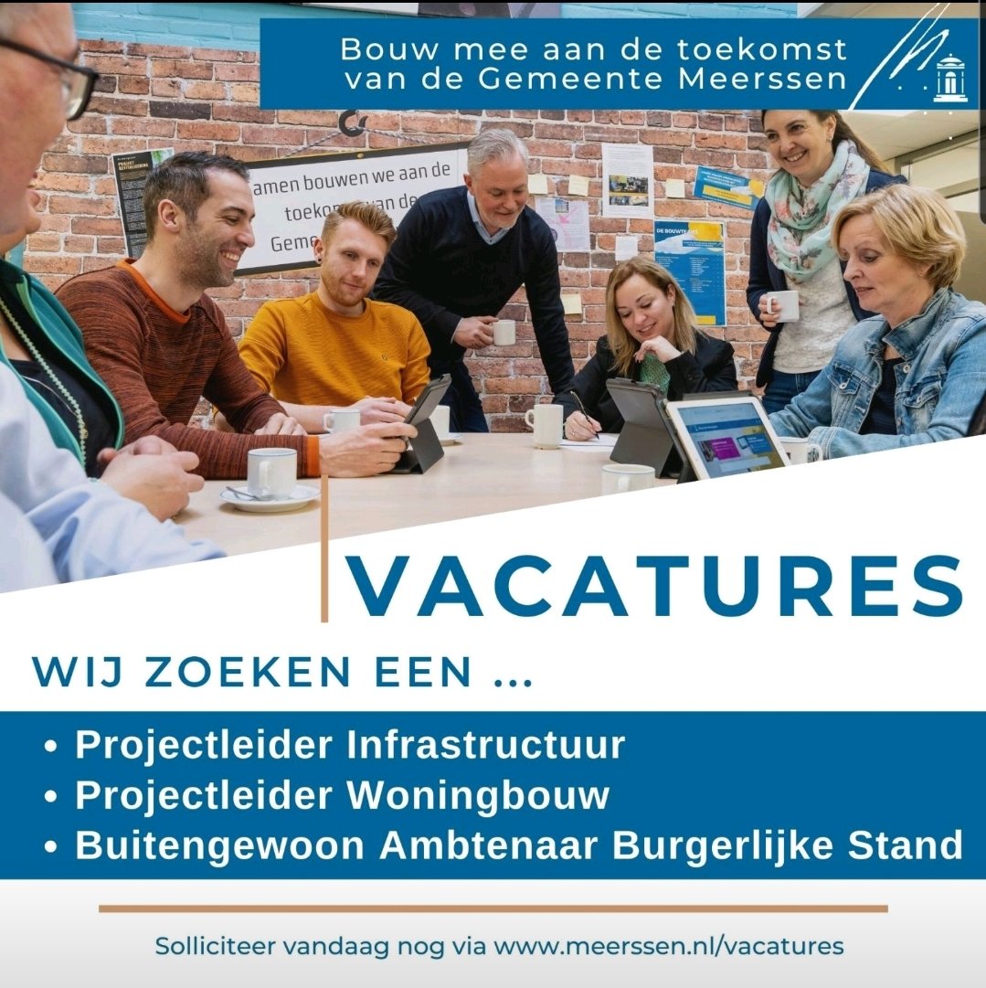 Er is weer een vacature voor #babs ! Bij de Limburgse gemeente Meerssen. 
#trouwambtenaar #vacature