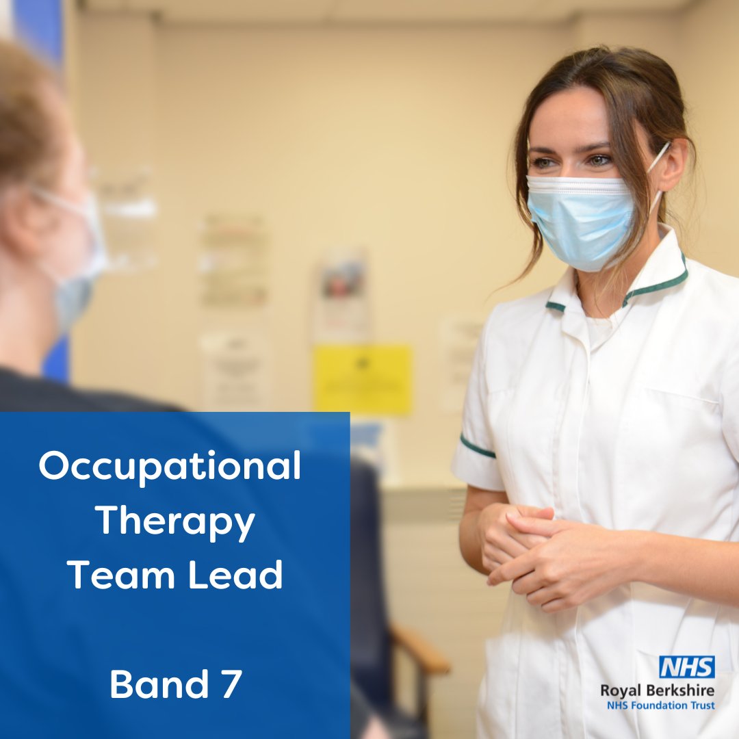 Are you an #Occupational #Therapist looking for a new opportunity? We're looking for a collaborative and dynamic individual to join our Therapies team in this role! 

Apply here: bit.ly/3nH2usd

#TeamRBH #NHS #NHSJobs #NHSCareers