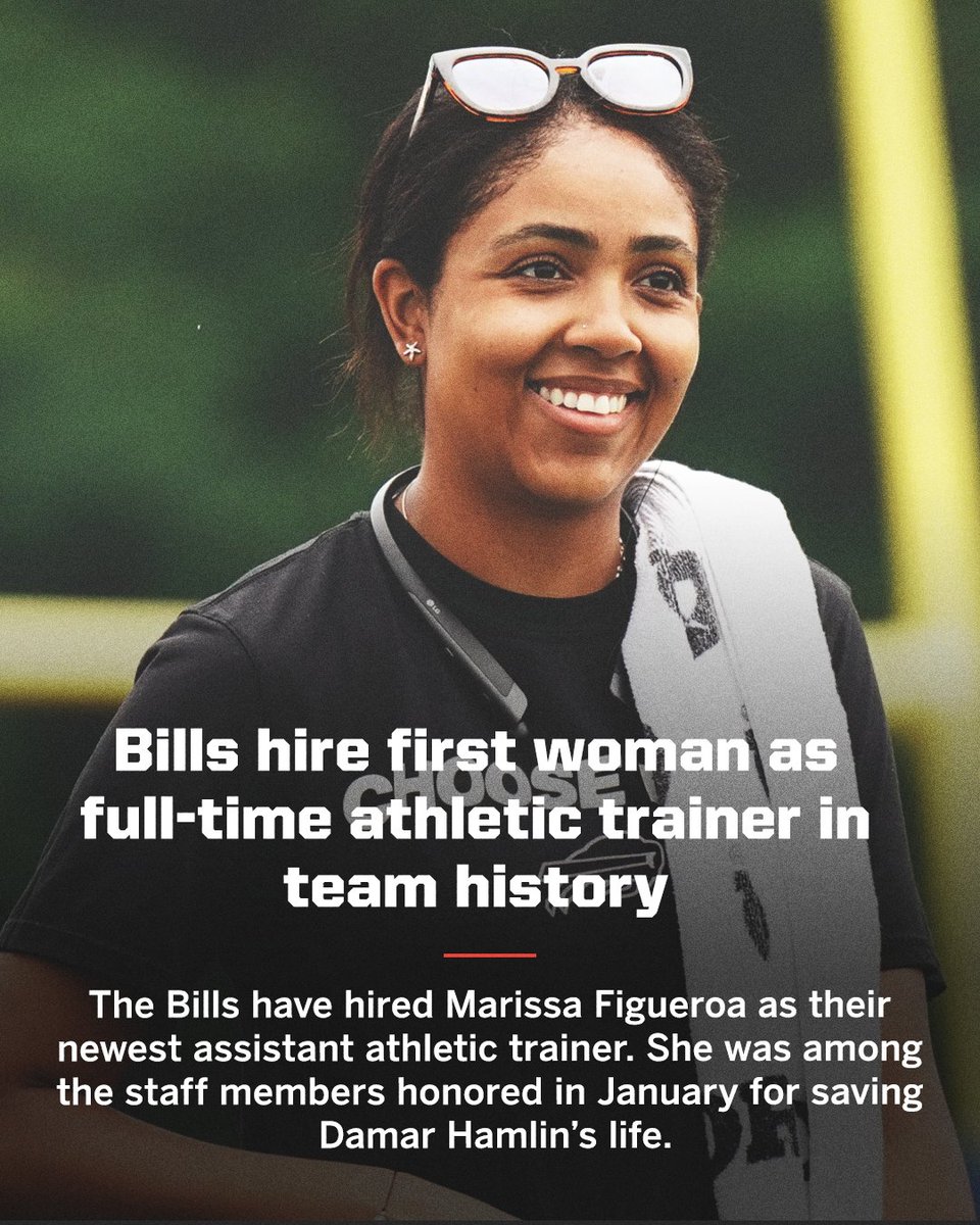 What an accomplishment for Marissa Figueroa 👏 #ThatsaW 

(via <a href="/BuffaloBills/">Buffalo Bills</a>)