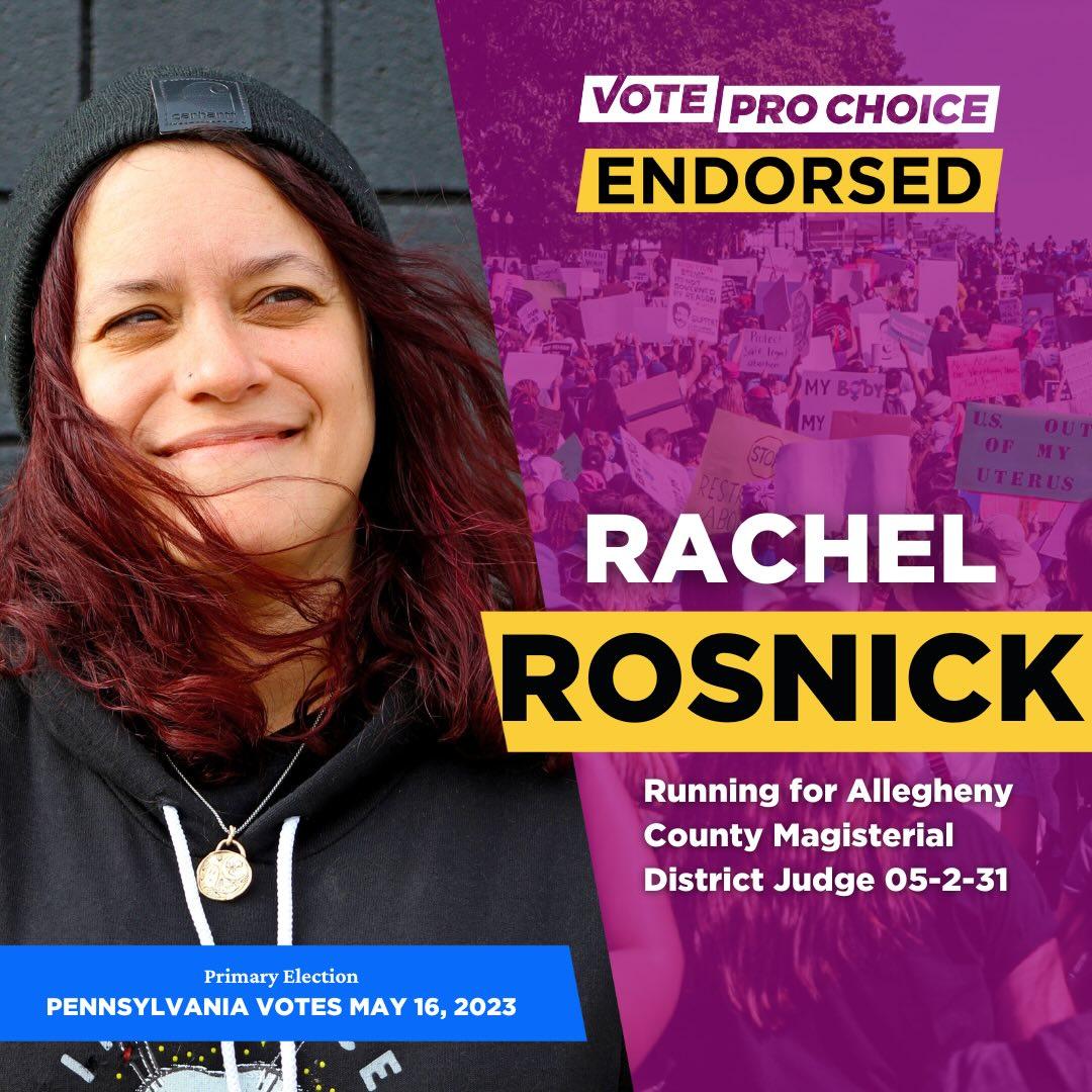 Got my #VOTEPROCHOICE endorsement graphic yesterday! 💜💙 

(We announced this endorsement a few weeks ago but I'm still super stoked on it! Bodily autonomy is so, so, so important.)

#rachel4mdj #teamdoourbest #minorcourtsmajorimpacts