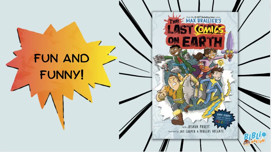 Biblionasium's tweet photo. Here is a #full_color #graphicnovel spin-off series starring fan favorite characters. "Last Comics on Earth" is not only a #fun read, but also absolutely #hilarious and #action_packed.
@penguinrandom
#ReadingIsFun #ReadingIsFunWeek #Comic #Comicbooks https://t.co/tLwxPquUV9