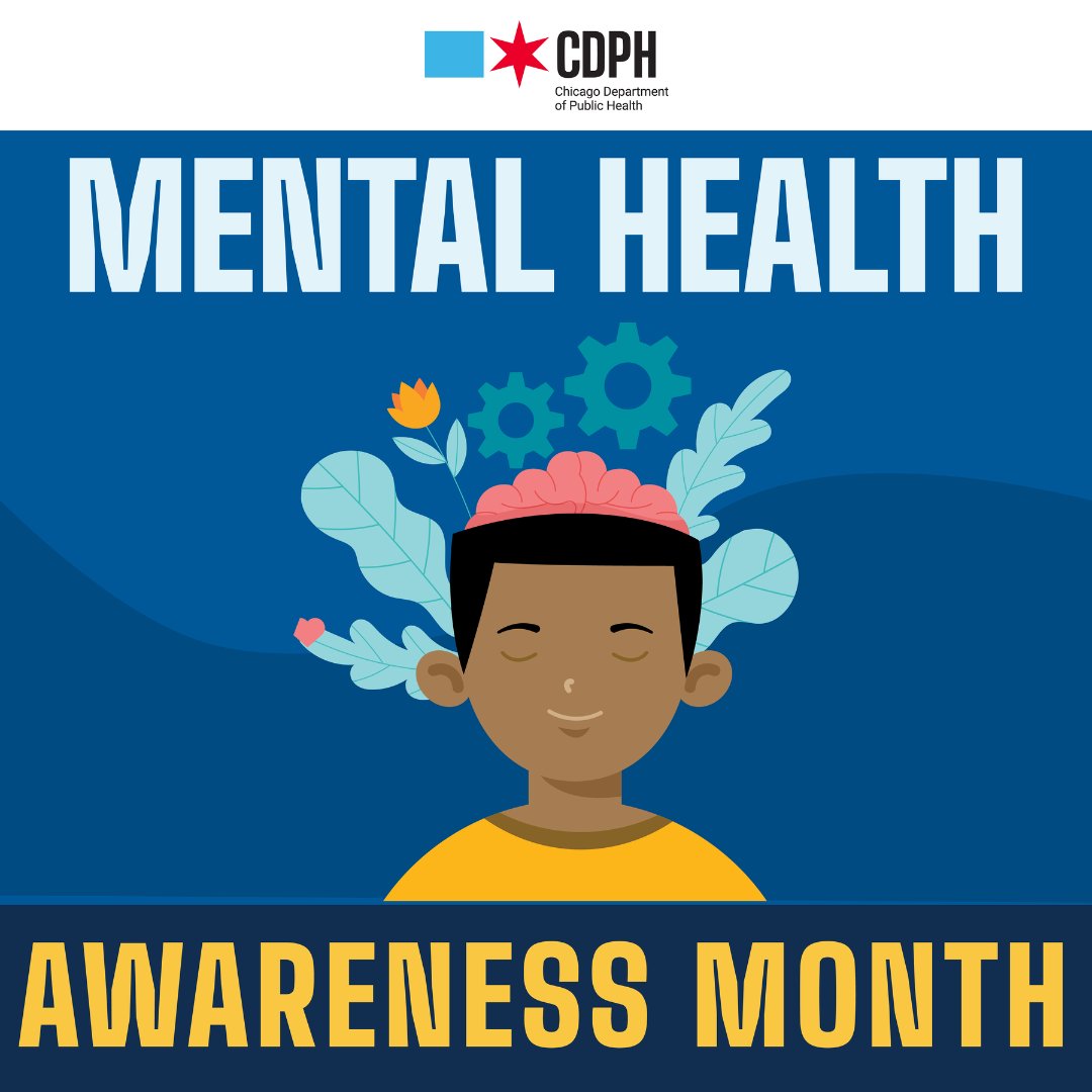 equityiskeychi's tweet photo. We join the @ChiPublicHealth efforts to amplify that May is Mental Health Awareness Month! 

It's important to highlight how we can all make a difference by supporting each other in building safe communities and on our self-care journeys. #mentalhealthawarenessmonth #selfcare https://t.co/F6o7ABdXHl