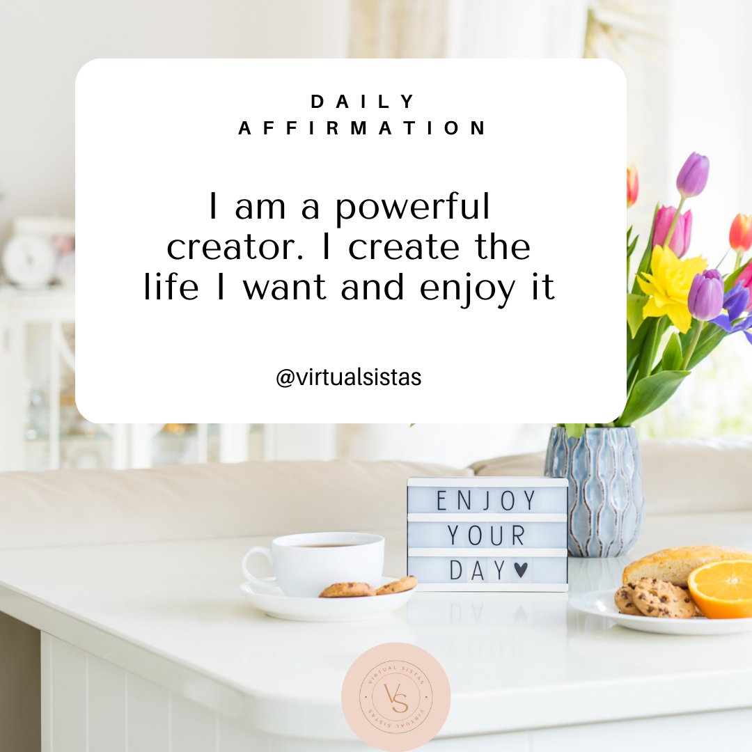 ✨Daily Affirmation✨
.
I am a powerful creator. I create the life I want and enjoy it
.
.
.
.
.
.
.
#virtualsistas #virtualassistant #makemoneyfromhome #leveleduplifestyle #sacredfeminine #personaldevelopment #empoweredwoman #blackwomanhood #virtualassistantcoach