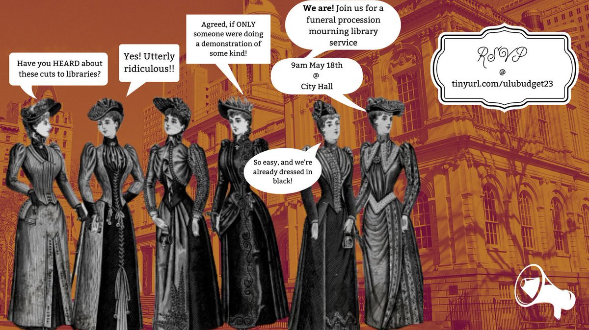 ULUNYC's tweet image. Are you upset about cuts to libraries in NYC? Yup. The idea that libraries can take a $36.2 million cut without impacting services is absurd. Join us &amp;amp; mourn those services next Thur May 18th @ 9am

#SaveNYCLibraries #Investinlibraries
tinyurl,com/ulubudget23