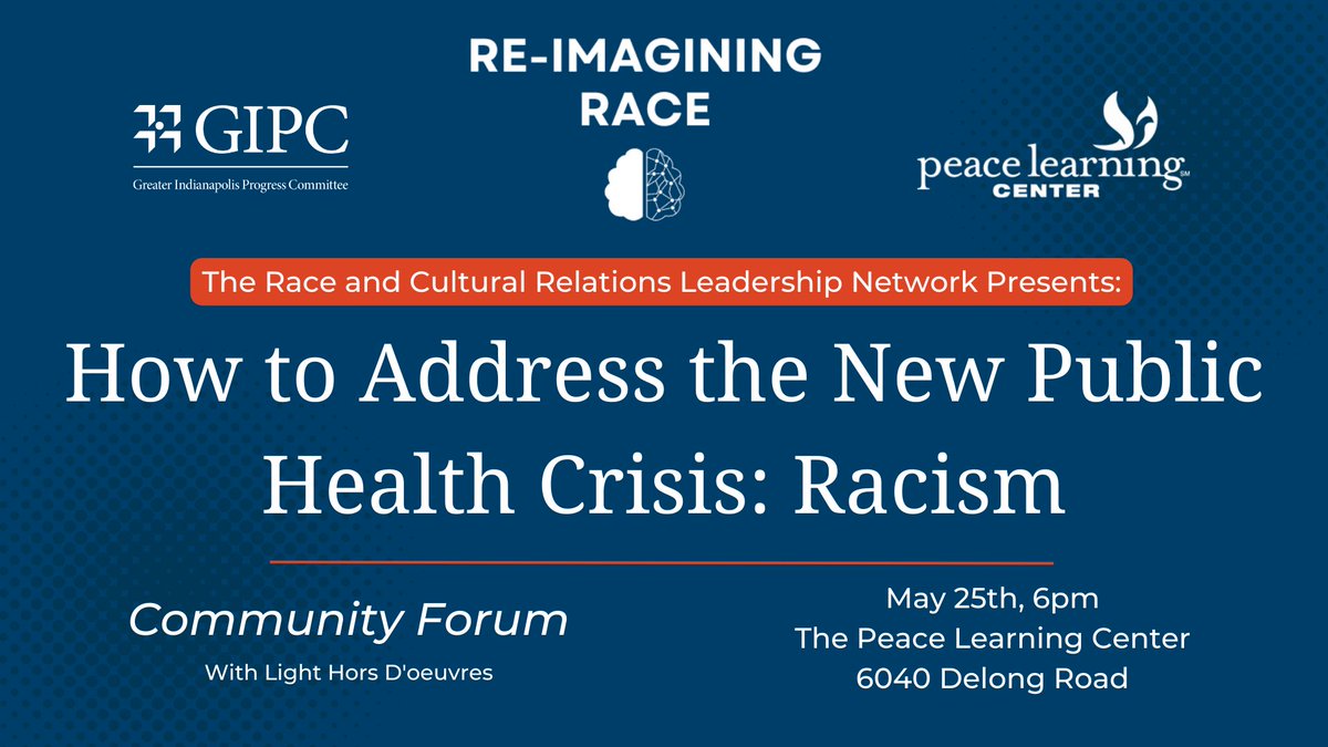 Peace Learning Center will host a community forum inspired by the Re-Imagining Race Initiative's core goals of engaging local leaders, educating community leaders, and eradicating systemic and social harm caused by racism. Register and learn more at bit.ly/ComForum2023