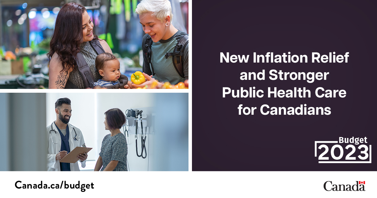 FinanceCanada's tweet photo. Bill C-46 has received Royal Assent.

This legislation delivers new, targeted inflation relief to the Canadians who need it most, and strengthens public health care: https://t.co/AKfEpWimHm https://t.co/Hz6255efVF