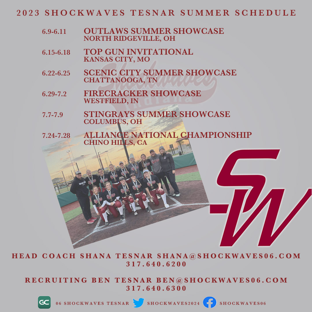 Shockwaves2024's tweet image. We are less than a month away from hitting the dirt again!  Can't say how proud we are of how all the girls have represented themselves and our team during their respective high school season.  The countdown is on to an amazing summer of softball!  Let's roll.  #KSA