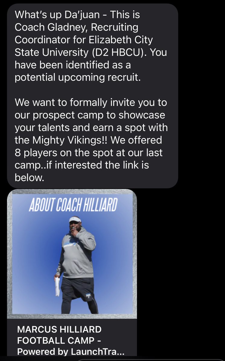 Thank you for the invitation <a href="/CoachGlad/">Coach Fred Gladney</a>