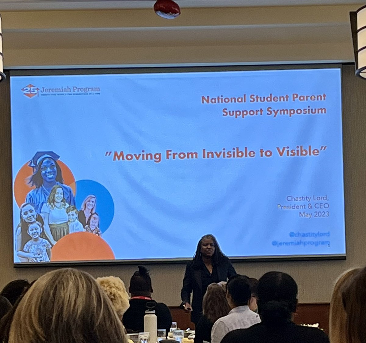 Thrilled to be hearing from   @chastitylord @JeremiahProgram at #2023SPSS who begins by quoting Audre Lorde: people don’t have a single issue struggle bc they don’t live single issue lives.