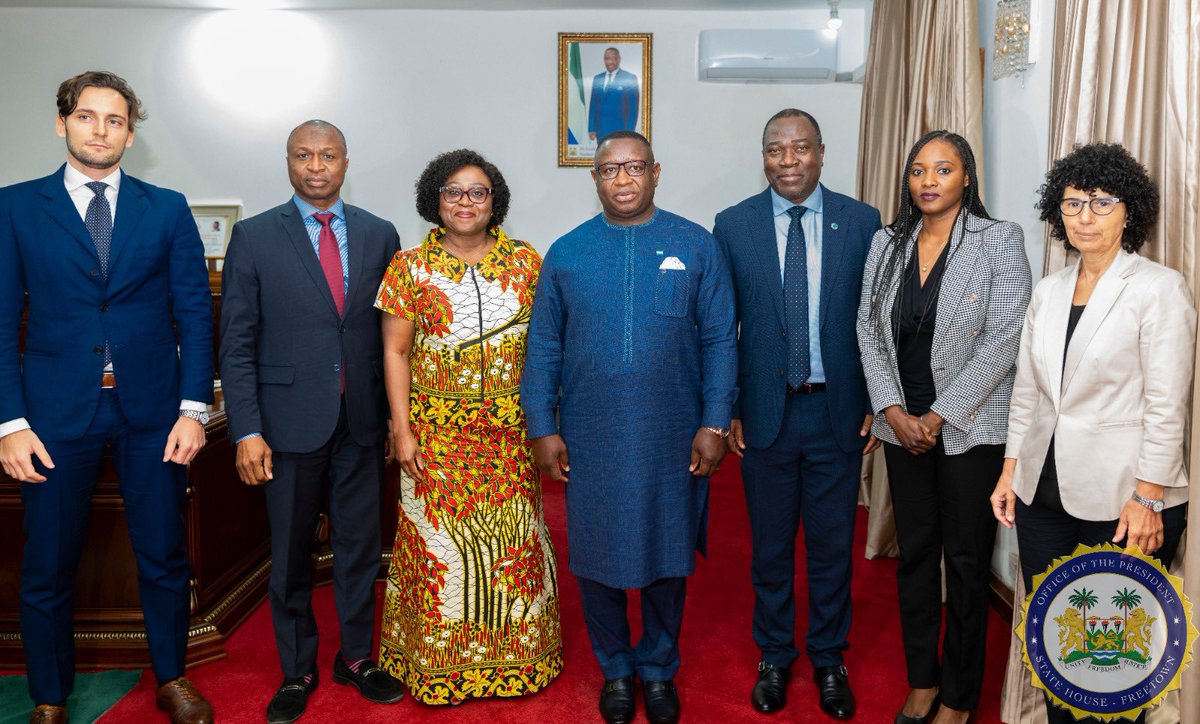 President Julius Maada Bio on Twitter "Today, I received Martha Ama A. Pobee (pobee_martha