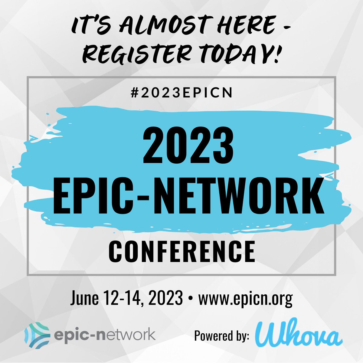 EPIC-Network (@epicntweet) on Twitter photo It's almost here! We are about 1 month away from the #2023EPICN Conference! Have you registered for this free event yet?
 whova.com/portal/registr…
#epicn #epicnetwork #whova #virtualconference #epicmodel It's almost here! We are about 1 month away from the #2023EPICN Conference! Have you registered for this free event yet?
 whova.com/portal/registr…
#epicn #epicnetwork #whova #virtualconference #epicmodel