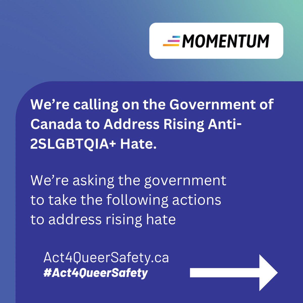 queermomentum's tweet photo. We just launched the #Act4QueerSafety campaign. Now, we’d like to talk through our asks. Read on to learn more - and don’t forget to visit https://t.co/ctHDbACLjV and sign our petition. https://t.co/DmGvg7g3At
