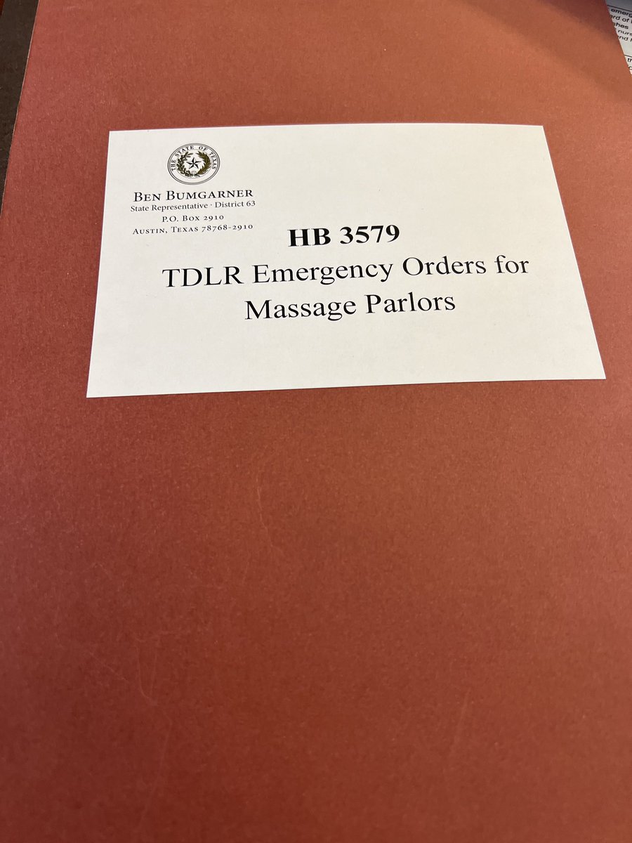 Bumgarner4HD63's tweet image. On the calendar today is my HB 3579.

I ran on fighting the scourge of sex trafficking in our state.

Thank you for your support, @TMPALegislative, Dallas Police Association, @LewisvillePD, @LewisvilleTexas, and @houstonpolice for your support. #txlege