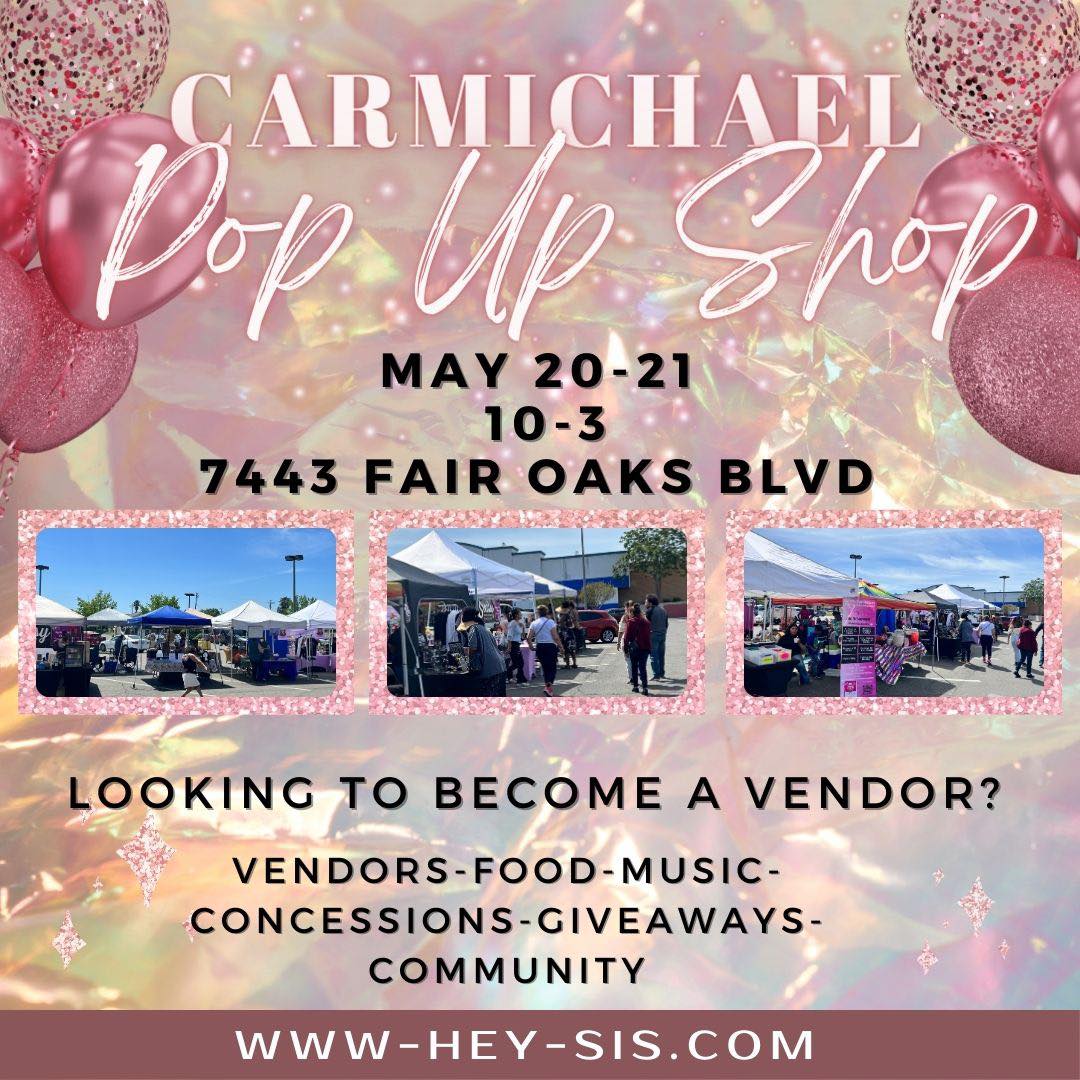 Looking for a fun way to support local women-owned businesses? 

✨Vendors are being accepted: register at hey-sis.com 

#CarmichaelCommunityMarket #SupportWomenInBusiness #sistersinspiringsisters #shoplocal #Sacramento