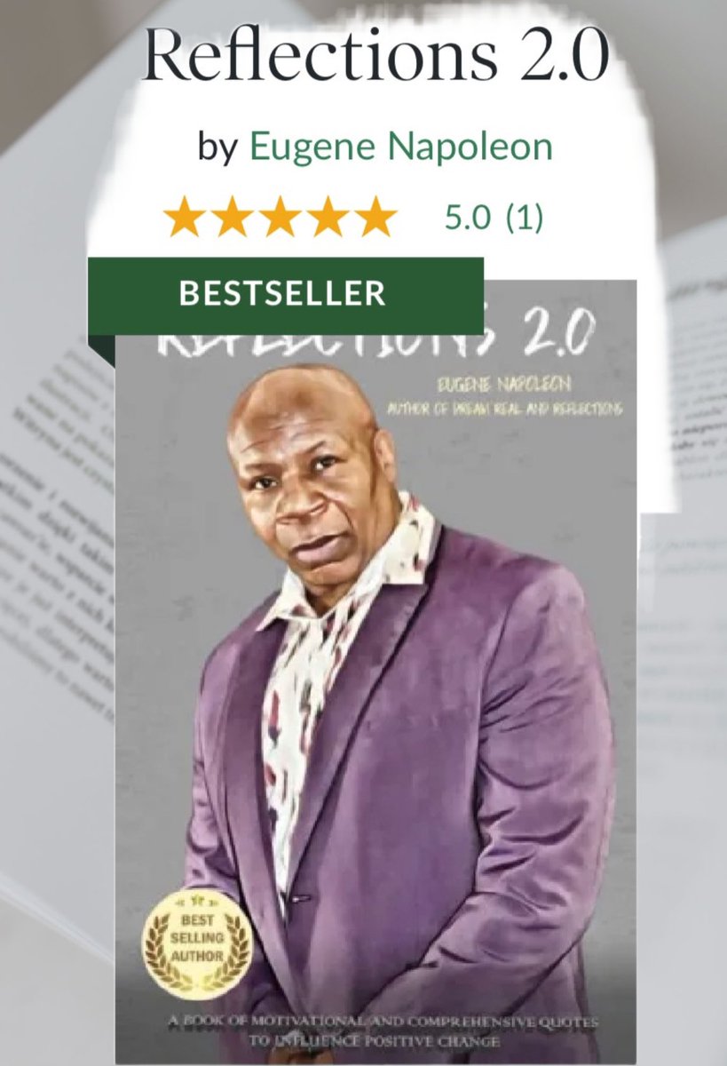 TraceyNapoleon's tweet photo. I am super proud of my husband @napoleon_eugene !!! Can we say 3 time bestseller!!! God is truly amazing!! Reflections 2.0 is a Barnes and Noble Top 100 Bestseller. It's #6 on the Top 100 Bestselling Books List. https://t.co/T15wv48mcB
