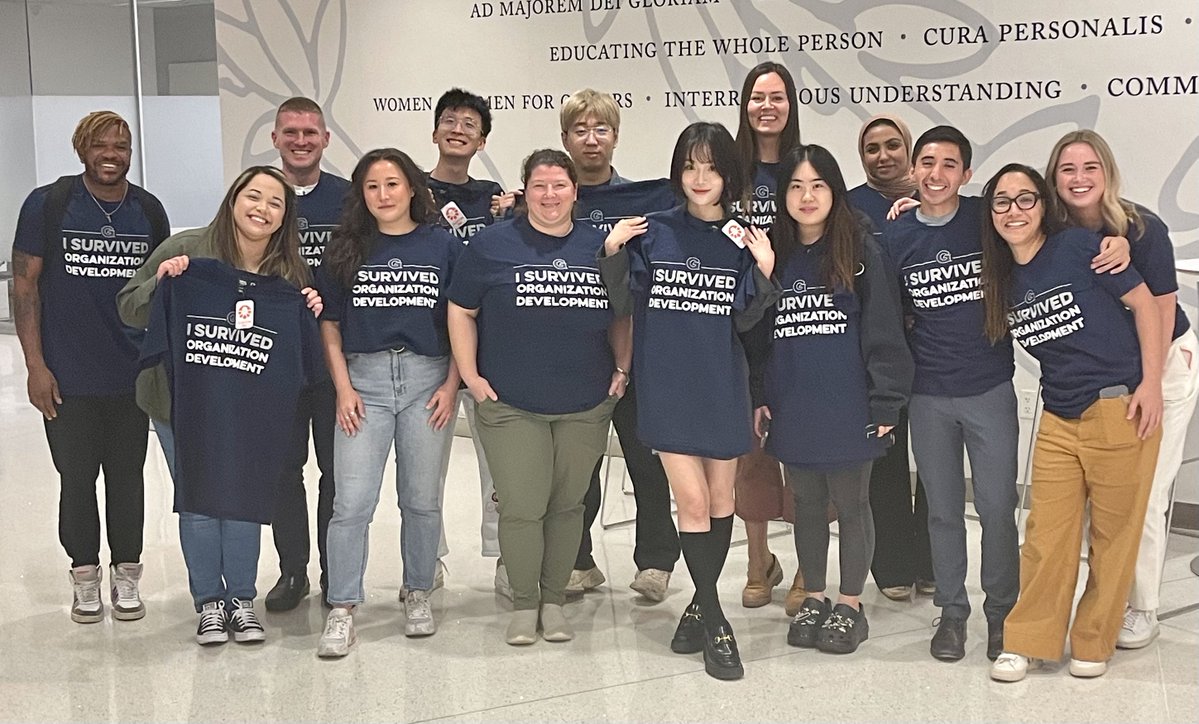 DrEdHasan's tweet image. I'm giving a shoutout to my #organizationdevelopment students at @GeorgetownSCS. Thanks for allowing me to be a part of your academic journey.
You officially "Survived Organization Development" 😀
Thanks to @customink for customizing the shirts.
#HoyaSaxa