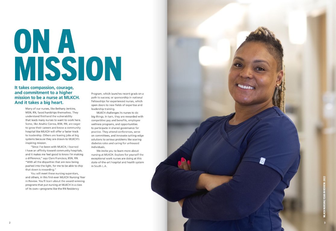 NURSE POWER: Despite a challenging year of high patient volume, a new report - MLKCH's 'Nursing Year in Review: 2022' - shows the extraordinary accomplishments of nurses at our award-winning, safety-net hospital and health system.

View the report: mlkch.org/Nursing2022