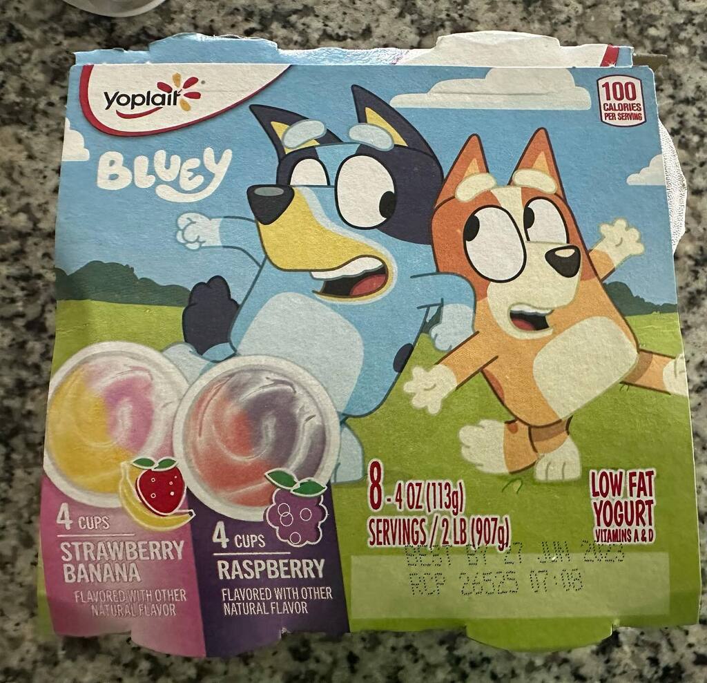 disourdream's tweet photo. Do you ever question your actions? I don’t even eat yogurt. Hopefully someone likes it.
#yogurt #bluey #questionabledecisions #disourdream https://t.co/PvVGGodasd https://t.co/tlZS6FHfAo