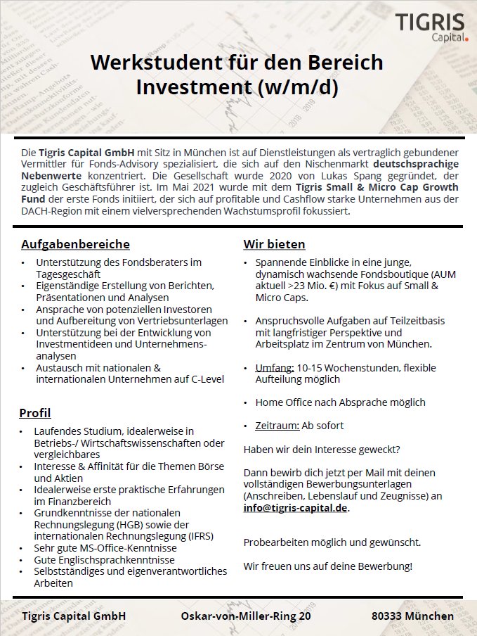 Lukas Spang on Twitter "Bei Interesse gerne melden 👇"