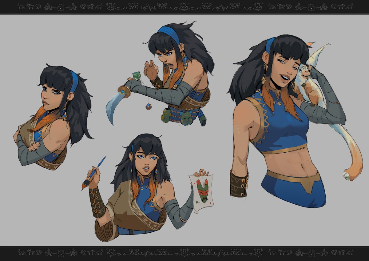 Metadicto's tweet photo. Tengo el twitter abandonado pero ahí va algo en lo que he estado trabajando últimamente. https://t.co/56go4KMwJm

#Characterdesign #Characterdesigner #Expressionsheet #conceptart https://t.co/urujrZPOww