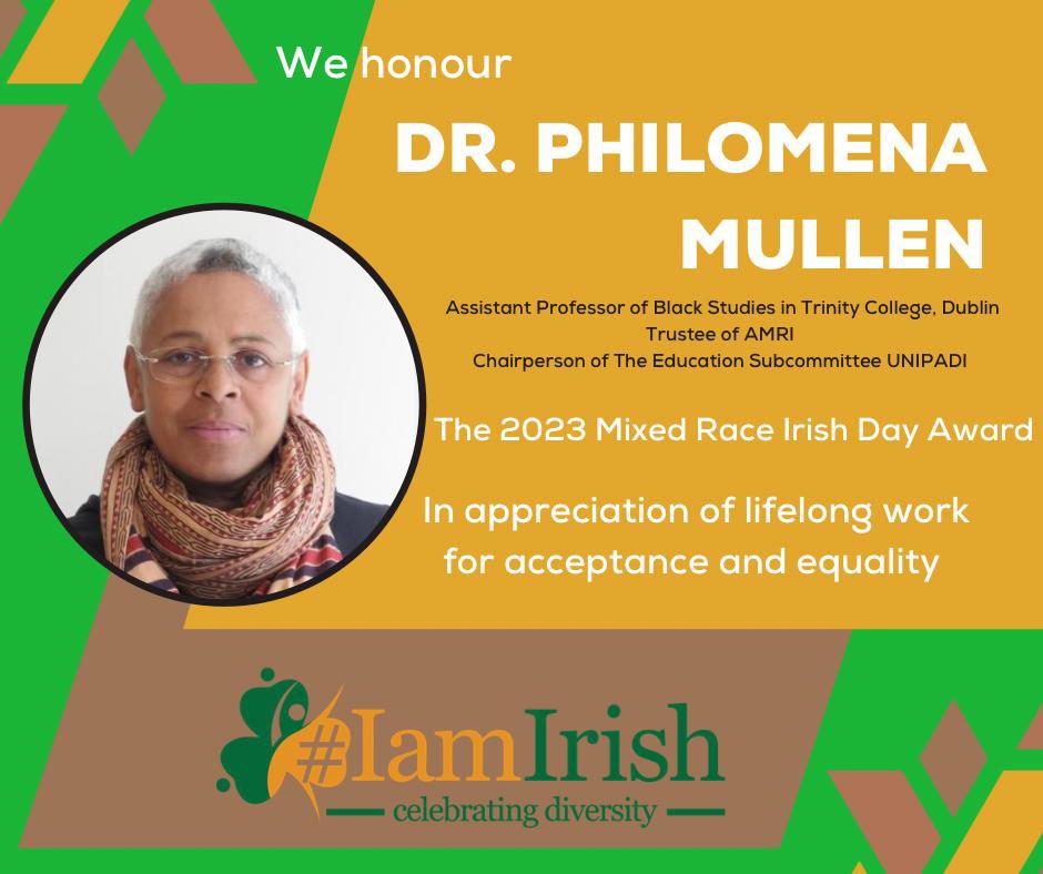 Iamblirish's tweet photo. Each year on #MixedRaceIrishDay we take a moment to honour someone incredible who’s given so much of themselves to support the MRI community. This year we honour Dr @Phil_Mullen_ . Thank you for all you do for our community . Pls join us in congratulating Dr Mullen 💚🤍🧡☘️ https://t.co/Hr0v8DcFU3