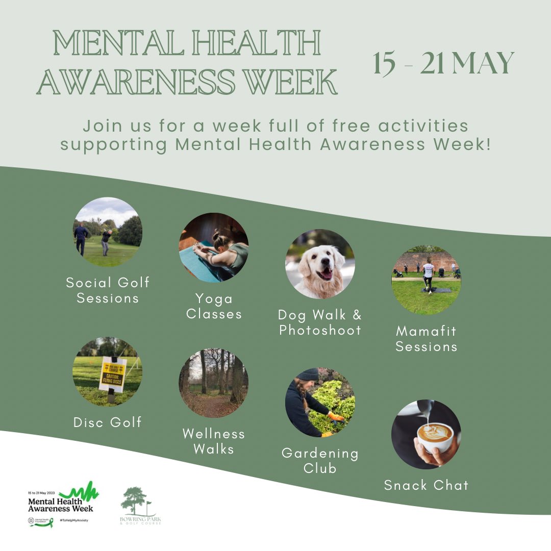 Join us from 15 to 21 May for a week full of free activities in support of Mental Health Awareness Week!

We’ll be hosting different activities with the aim of promoting mental wellness

Head to the link in our bio for more info and how to sign up

#ToHelpMyAnxiety