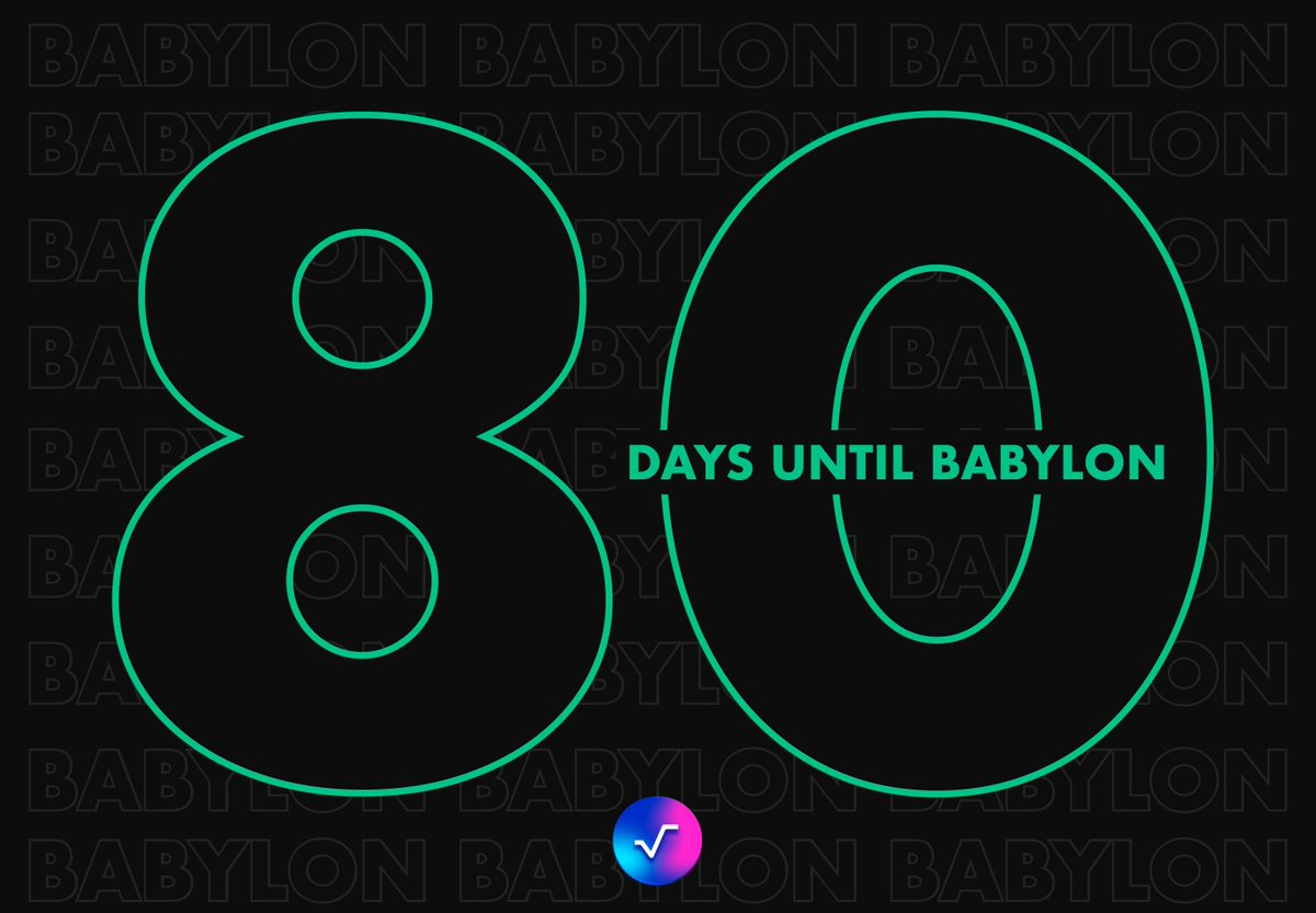 80 Days until Babylon. $XRD #Radix

Who's building? #BuildOnRadix