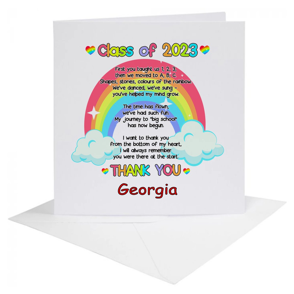 Say a big THANK YOU and stand out form the crowd by sending the Nursery staff a personalised card to show your appreciation

ruthkaygifts.co.uk/shop/ols/produ…