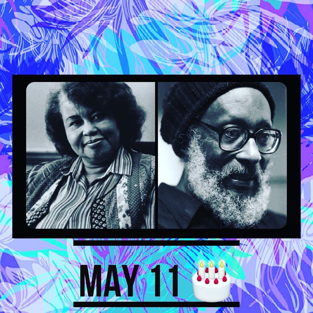 LaboratoryDark's tweet photo. Stars aligned on this day 🌟 
May 11: celebrating the birthdays 🎂 of two Black philosophers from the Caribbean #SylviaWynter and #KamauBrathwaite! Part of the constellation of thinkers that inspires us at Dark Lab.￼ 🧪🧪 https://t.co/zvcOeTe3sV