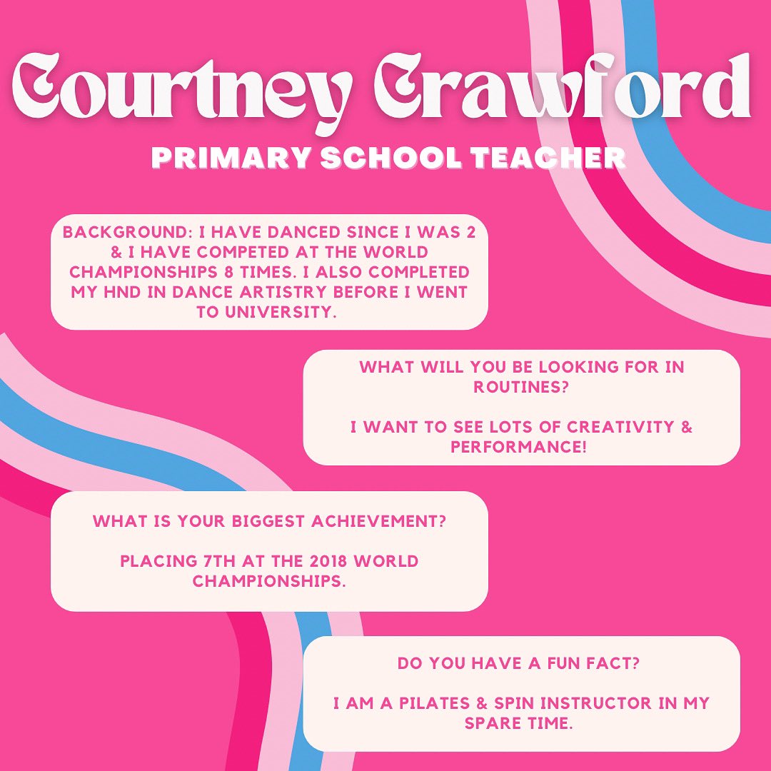 SSCheerleading's tweet photo. The first judge for the 2023 Scottish Schools Cheerleading Competition - Courtney Crawford. Courtney is a professionally trained dancer with over 20 years experience in Allstar Cheer &amp; Dance as an athlete and coach. We are delighted Courtney is joining us for this event! ✨ https://t.co/uEMkjMdSph