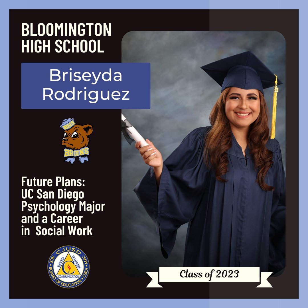 Colton Joint Unified on Twitter "Congrats to Bloomington High School