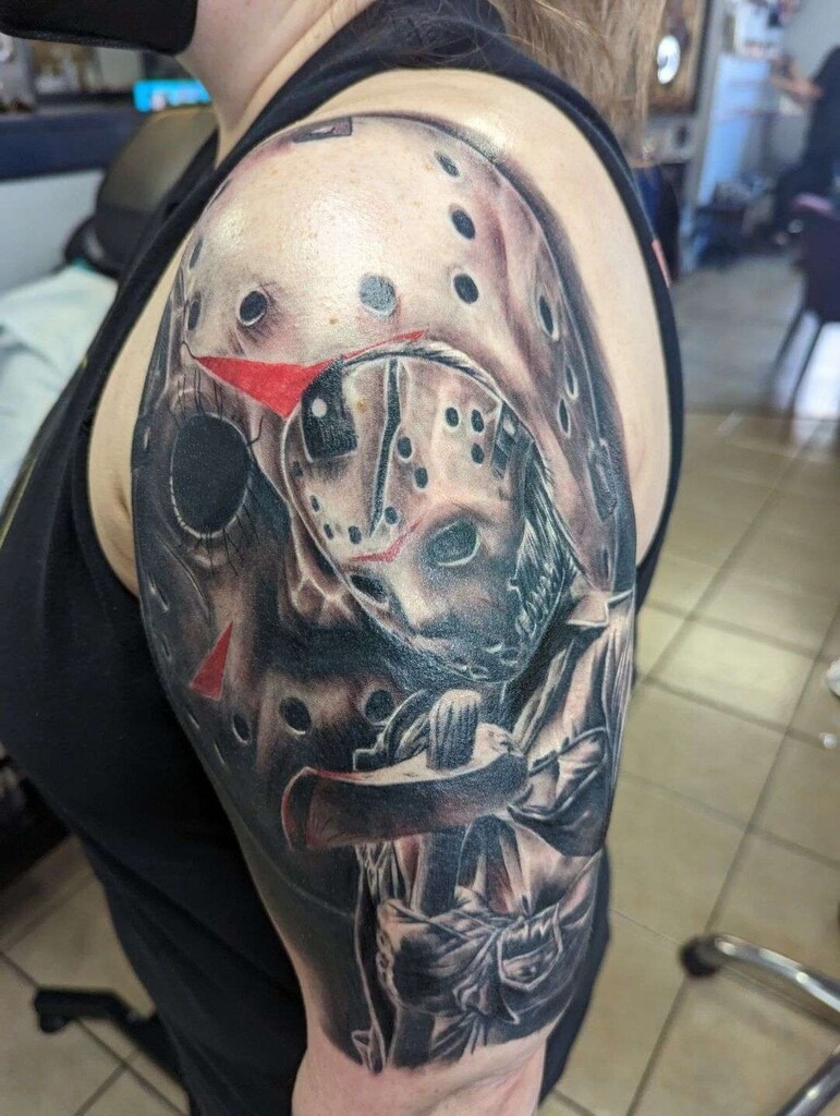 WeirdInkSociety's tweet photo. Laura Frego never ceases to amaze us! 😱 We are always so blown away by her incredible work!
.
Be sure you're following Laura on her socials to keep up with her latest and stay up to date on when her books will open again! @fregolaura
.
#michaelmyers … https://t.co/YHbJYCmL16 https://t.co/v8kCJgfDAn