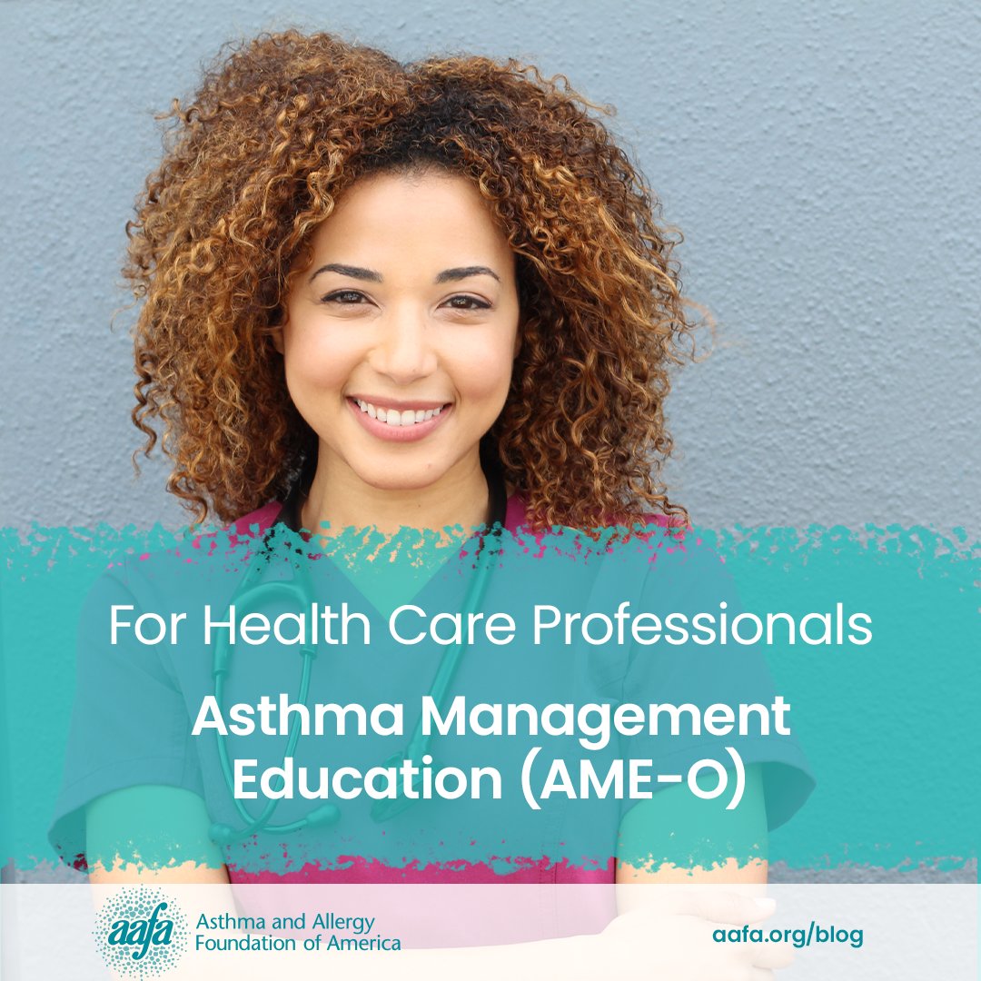 AAFANational's tweet photo. The Asthma Management Education Online (AME-O) self-paced course can earn 8.75 contact hours for respiratory therapists and nurses. https://t.co/CZef4IwLNG

#Asthma #CEU https://t.co/p3IZW15yYF