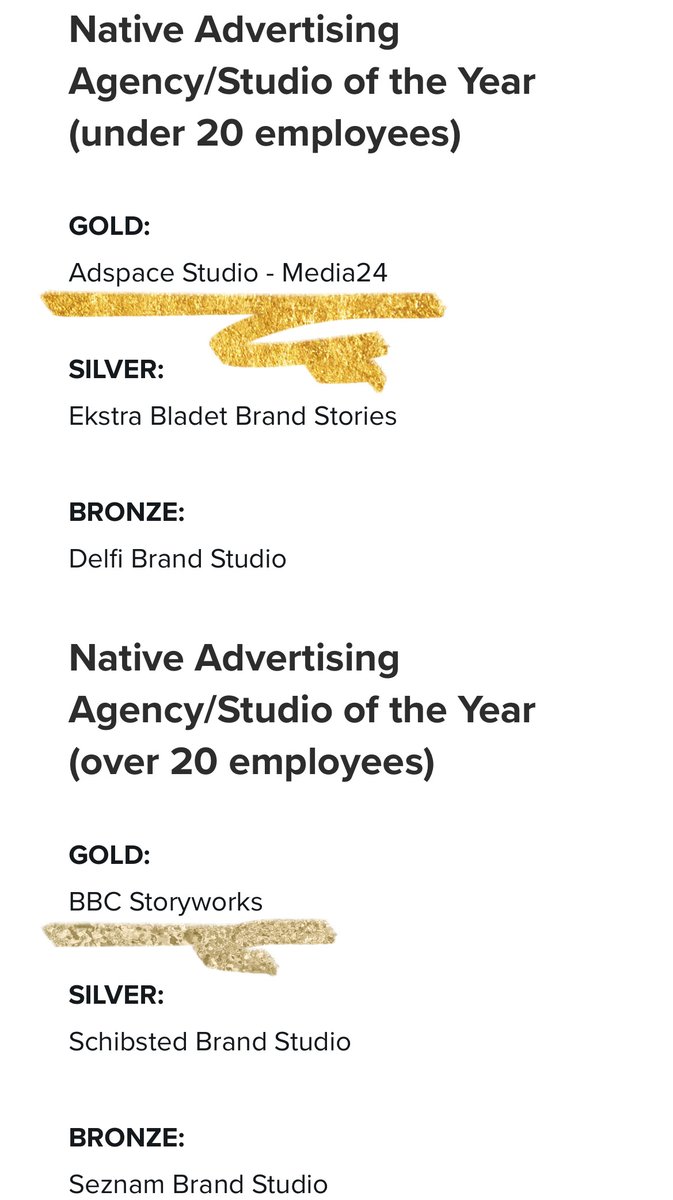 Delighted to share that @AdspaceStudio24 was named best globally at the Native Advertising Awards in Copenhagen last night. To be recognised by our international colleagues at the industry's pinnacle awards event is an honour and a thrill. #nativeadvertising