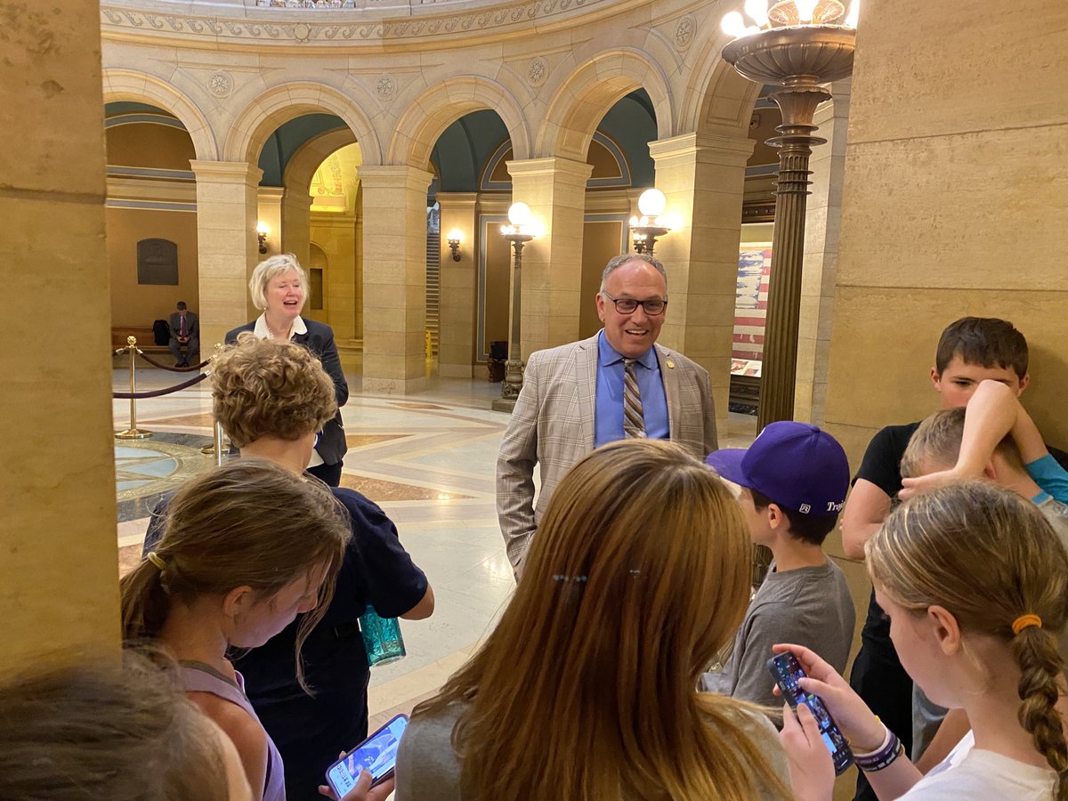 It was great to see students from Barnesville Elementary visit the capitol yesterday. Thanks for taking the long bus ride to St. Paul!